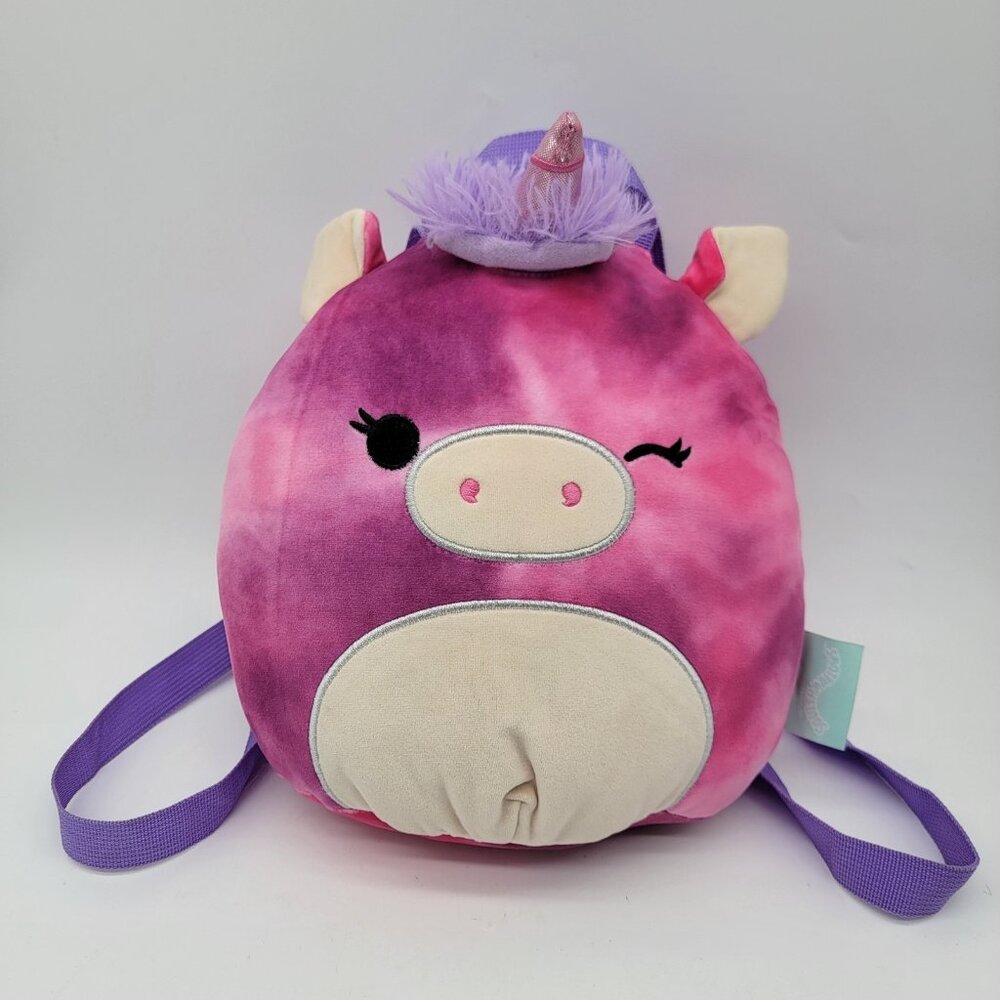 Squishmallows Lola the Unicorn 10” Backpack